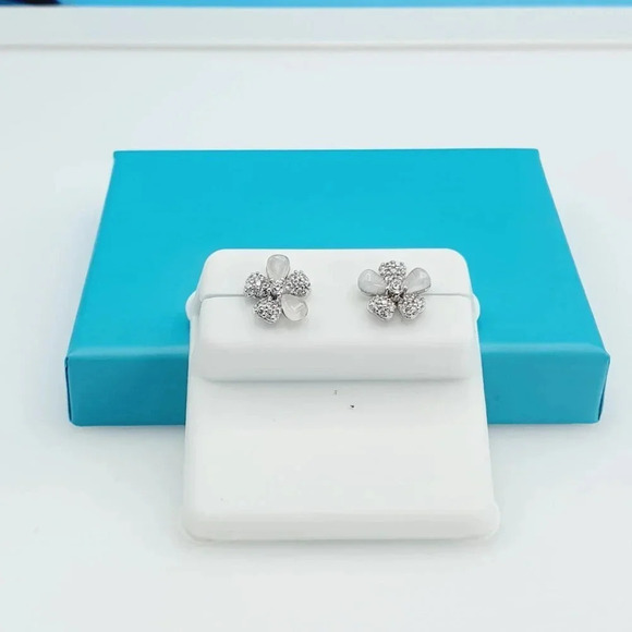 "925 Sterling Silver CZ Beautiful Earrings for Women, 1USPAR4172 - Picture 9 of 11